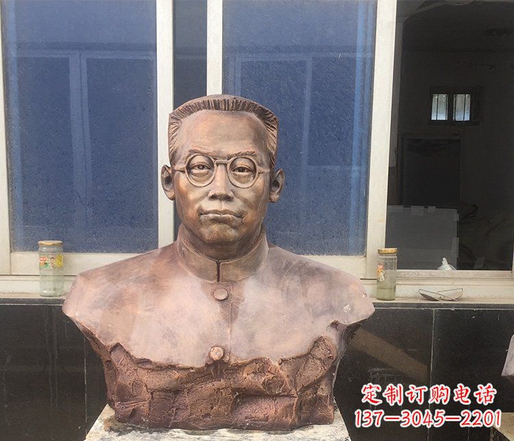 常州精致的刘伯承头像铜雕