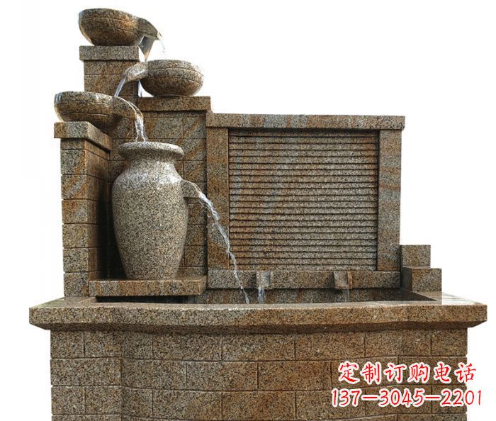 常州中领雕塑专业定制水槽庭院石雕摆件,它们是…