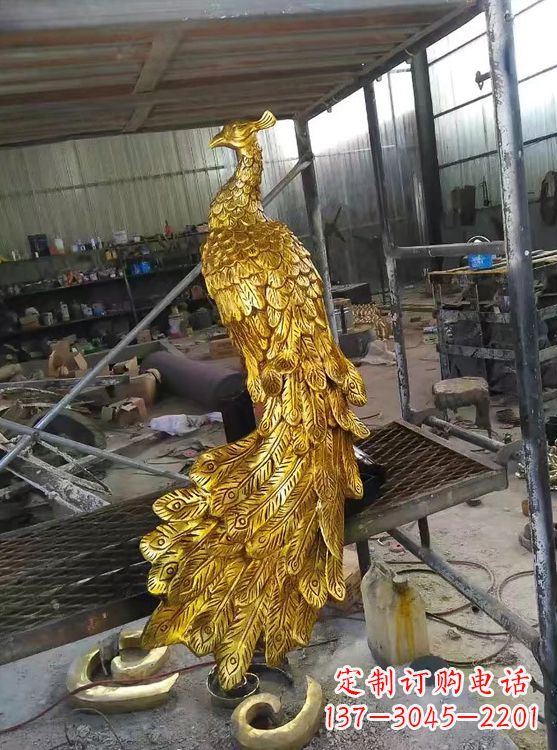 常州精工制作的鎏金凤凰雕塑