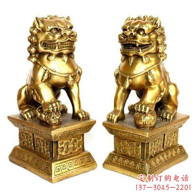 常州鎏金故宫狮子,精美而堂皇的雕塑