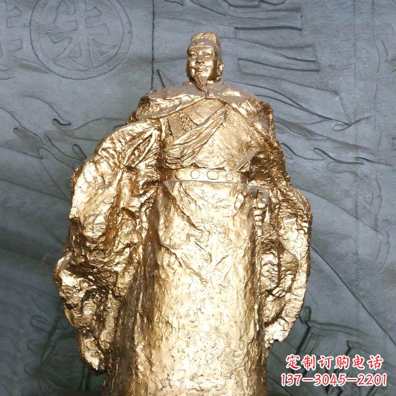 常州鎏金明太祖雕像,精美历史纪念品