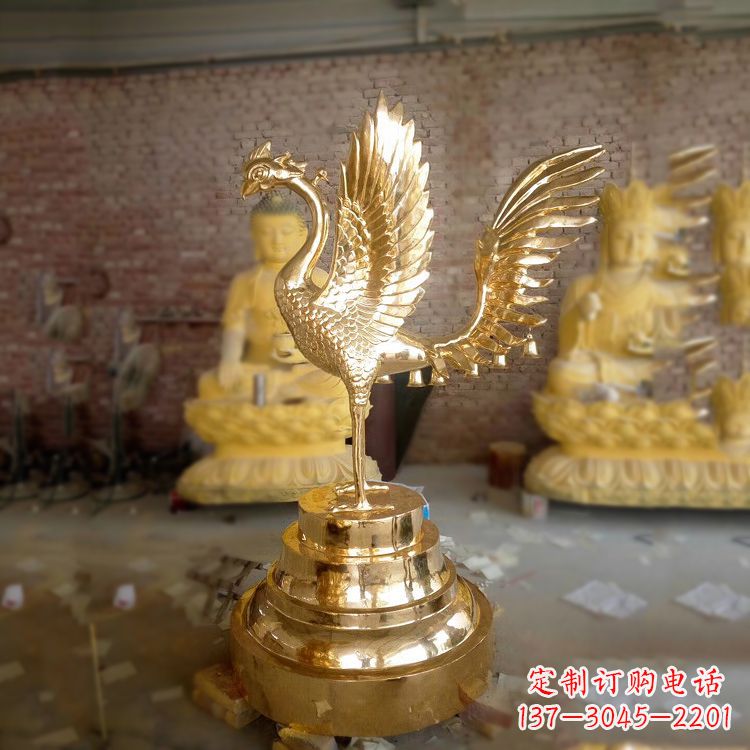 常州丰富神秘的朱雀铜雕摆件
