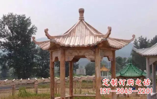 常州营造古朴悠然的凉亭石雕