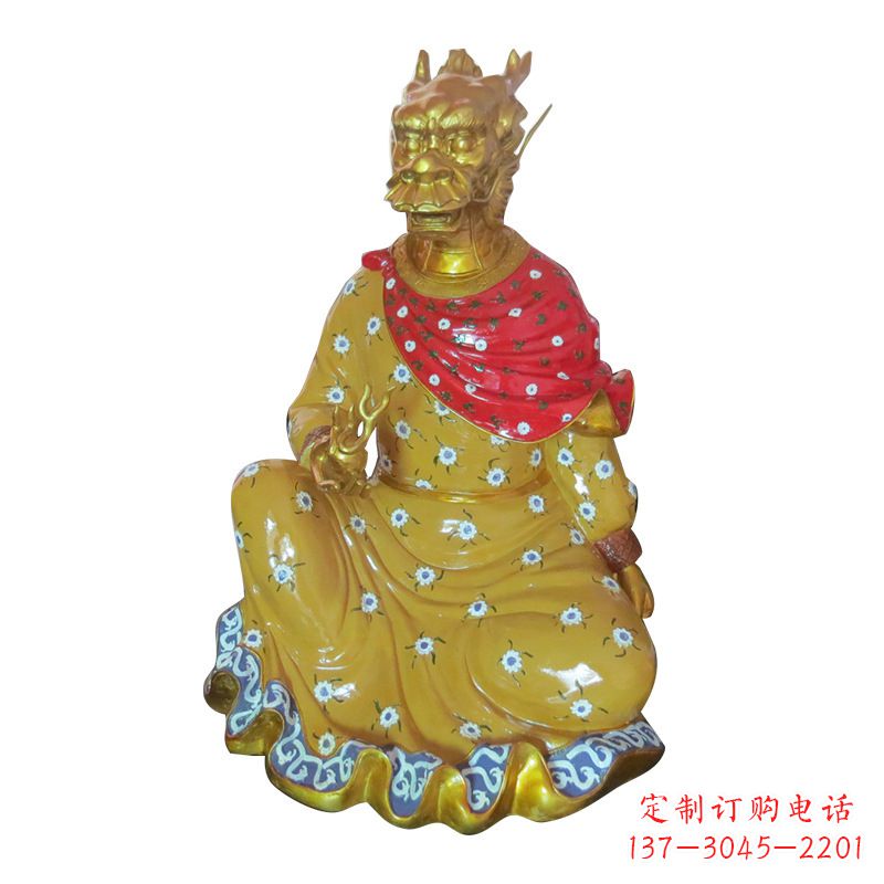 常州龙-玻璃钢彩绘生肖雕塑