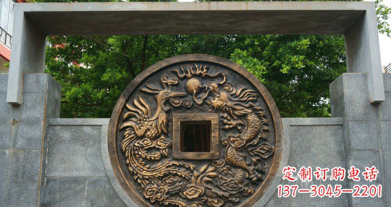 常州龙凤铜钱铜浮雕