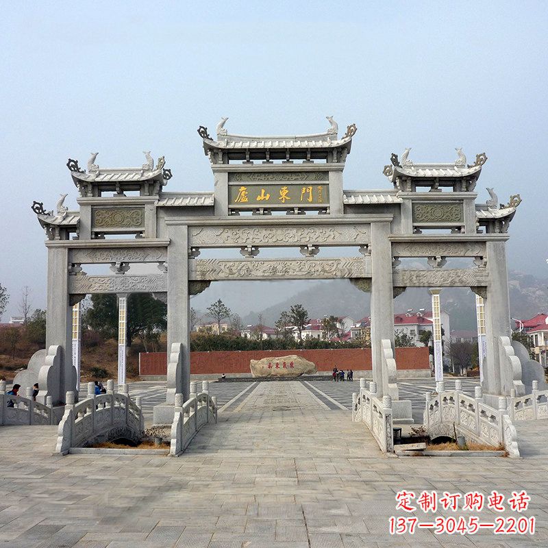 常州庐山大门石牌坊雕塑特色产品介绍