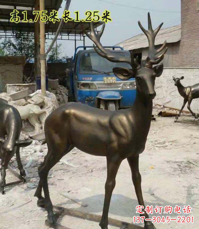 常州艺术精美,高品质鹿铜雕塑