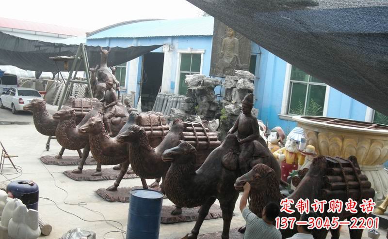 常州骆驼公园动物铜雕魅力无限