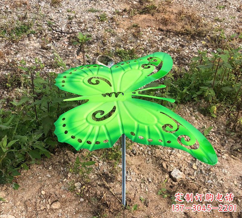 常州绿色不锈钢蝴蝶雕塑