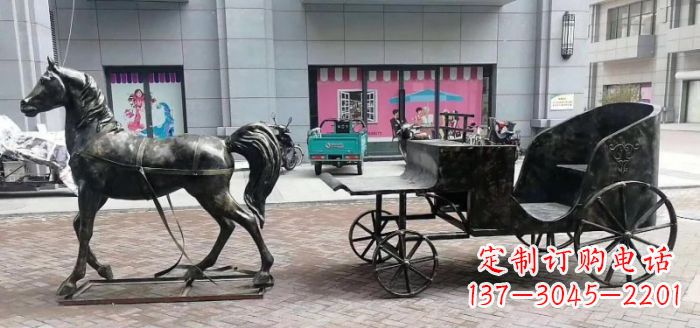 常州高质量马车景观铜雕