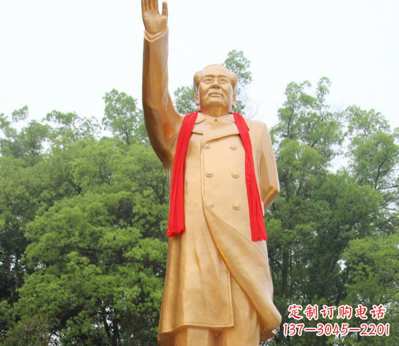 常州伟人毛主席铜雕,展现中国历史精神