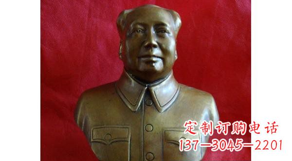 常州毛主席伟人胸像铜雕,精美纳米工艺制作