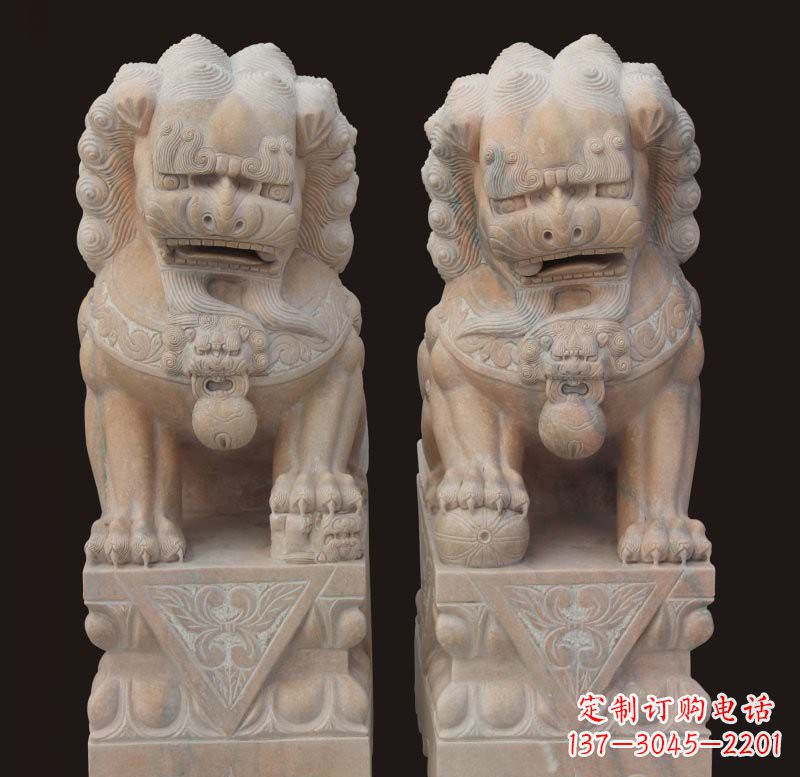 常州传统石狮子雕塑,精美绝伦