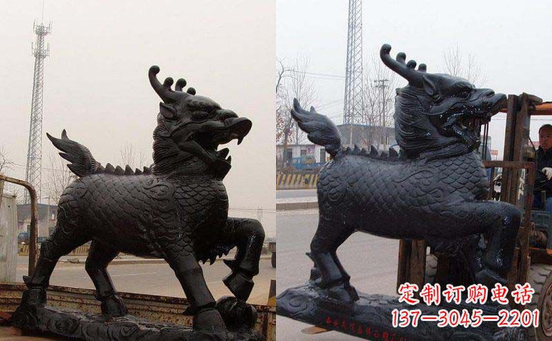 常州艺术精灵---麒麟神兽铜雕