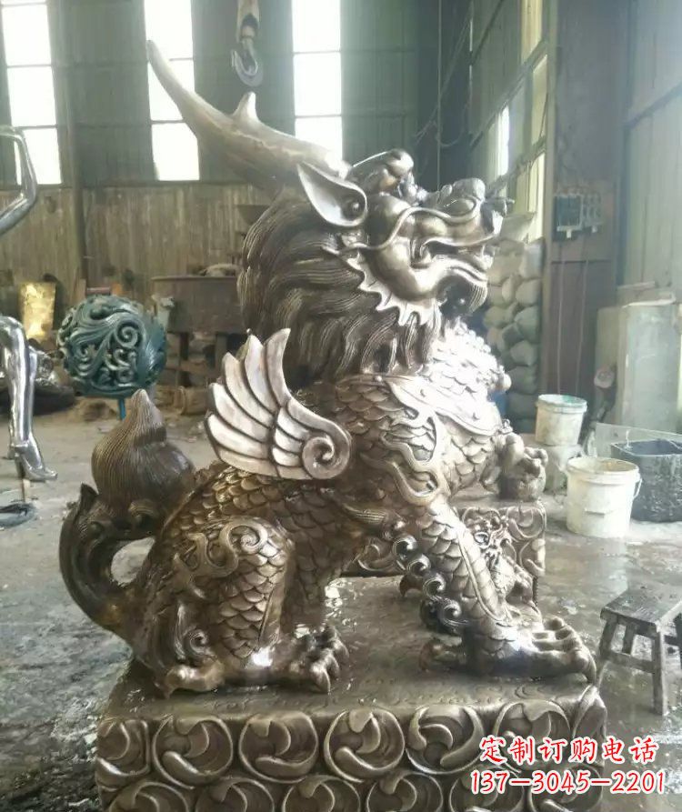 常州精美的麒麟雕塑--专属于你的艺术装饰