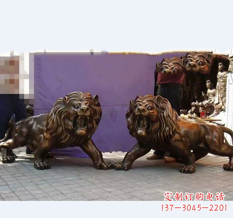 常州门口西洋狮子铜雕