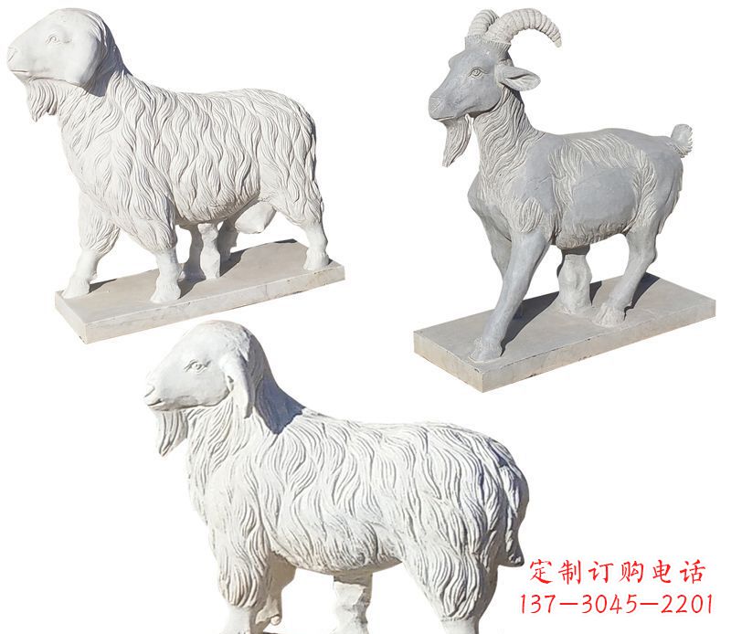 常州绵羊石雕公园动物雕塑-精致耐用的绵羊雕塑