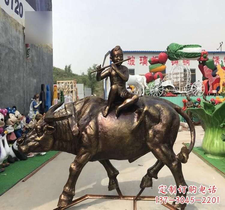 常州中领雕塑的古典韵味牧童铜雕是一件绝美的雕…