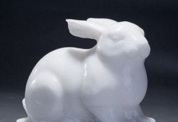 常州精致汉白玉兔子雕塑