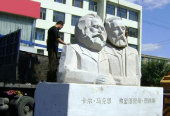 常州汉白玉马克思与恩格斯雕塑--让爱情延续