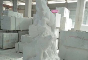 常州瑞颜祥彩汉白玉生肖猪雕塑