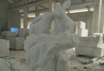 常州精美的中国古典生肖兔雕塑