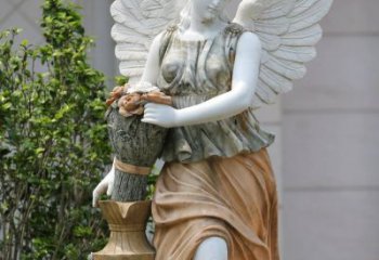 常州精致高雅的汉白玉天使雕塑