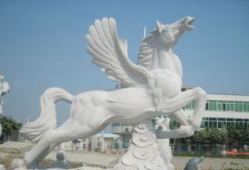常州精美祥云飞马石雕，古朴大气