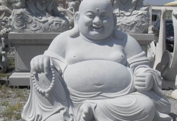 常州精美高雅的汉白玉弥勒佛雕像