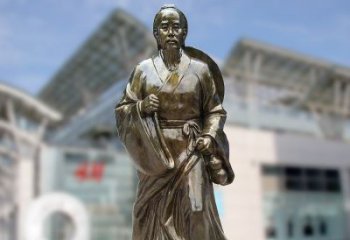 常州华佗仿铜雕塑，雕刻技艺精湛