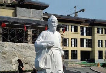 常州高雅精美的华佗白玉石雕像
