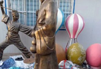常州传承中医华佗的传奇—华佗名医铜雕