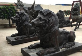 常州汇丰手工铸铜狮子雕塑