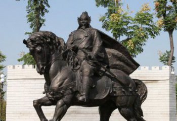 常州将军骑马古代人物铜雕