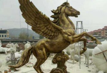 常州祥云飞马铜雕，艺术品之美