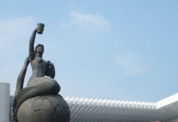 常州中领雕塑推出的精美雕塑——铜铸地球塑像，…