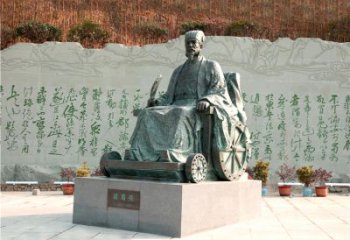 常州享誉世界的诸葛亮铜雕景观雕塑