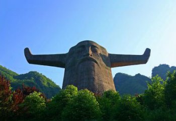 常州中领雕塑：神农头像雕塑