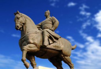 常州领雕塑正大光明：李世民骑马景观雕塑