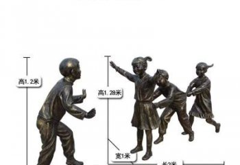 常州中领雕塑：打造优雅老鹰捉小鸡儿童雕塑