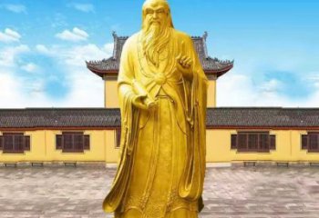 常州中领雕塑老子骑牛石雕