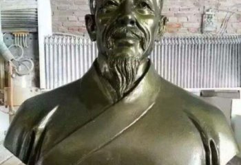 常州李时珍头像铜雕，为纪念传奇祖国医学家