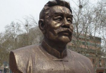 常州鲁迅头像校园名人铜雕，传承文化，缔造经典