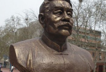常州鲁迅胸像名人铜雕是中领雕塑公司定制的一款…