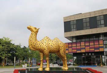 常州闪亮可爱的不锈钢骆驼雕塑