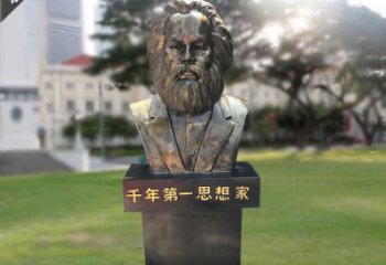 常州马克思胸像铜雕，悠久历史的象征