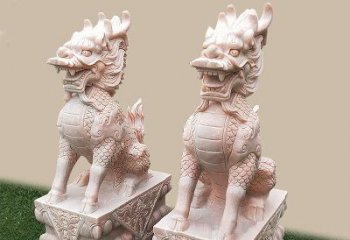 常州门口看门神兽麒麟石雕