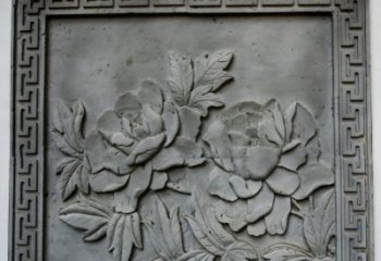 常州牡丹青石浮雕雕塑-精美的永久装饰