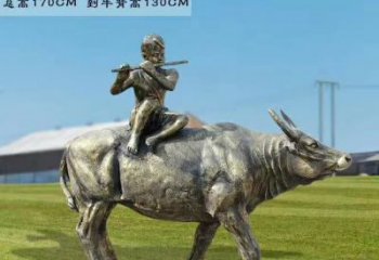 常州牧童骑牛铜雕——让您的空间更加生动有趣