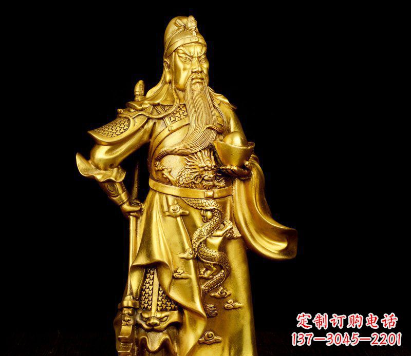 常州关公铜雕,传承古典传统